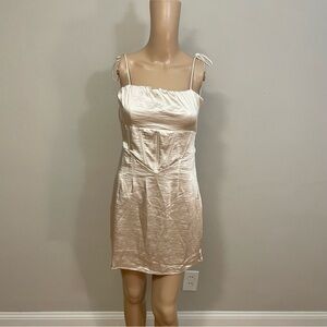 Princess Polly Sarah Corset Mini Dress Champagne